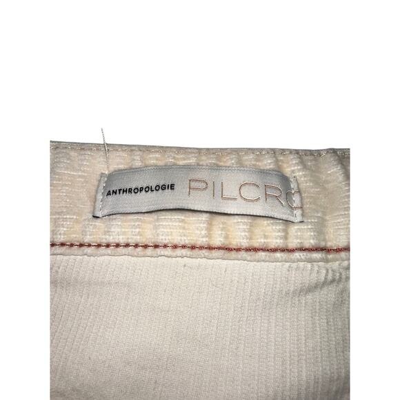 Pilcro Women’s Slim Boyfriend Corduroy Jeans Cream Size 31 - Picture 3 of 8